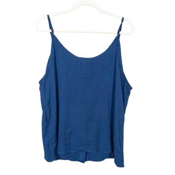 MARKET & SPRUCE Stitch Fix Navy Blue Elsa Button Front Cami Women's XL - Picture 2 of 4